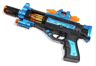 BYB1249-3-Battery Operated Toy Gun (Noise and Vibration Animating)