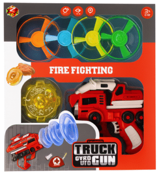 BYB1249-4-Firetruck Gyro UFO Gun